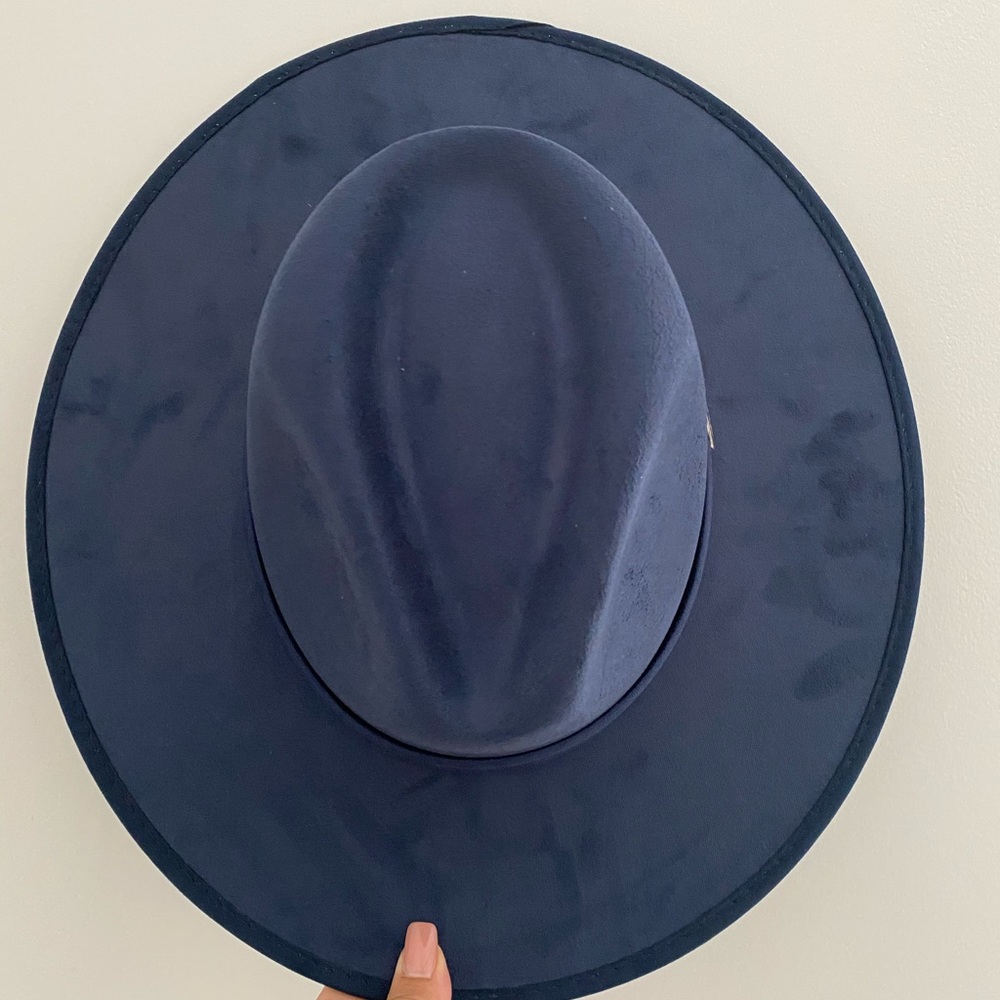 Joanna Indina Suede Wide Flat Brim